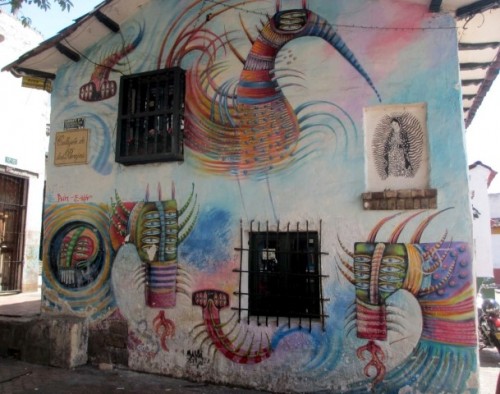 oldest house in bogota graffiti